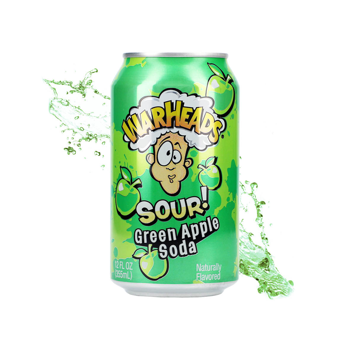 Warheads Green Apple Soda 355ml inkl. Pfand
