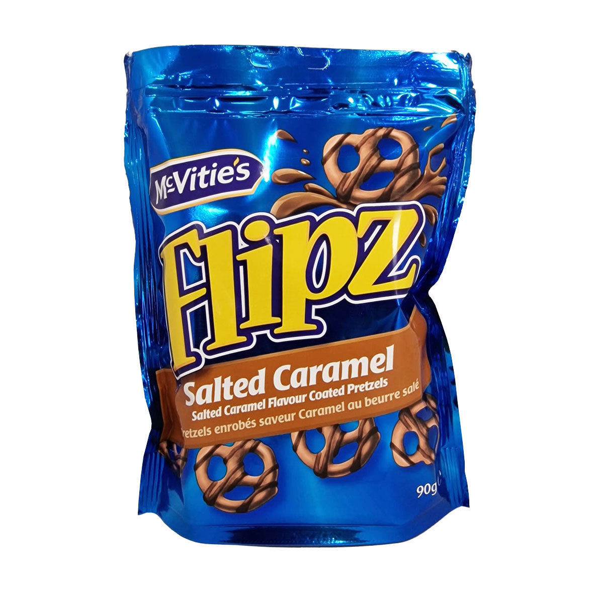Flipz - Salted Caramel flavour coated pretzels – SnackPate